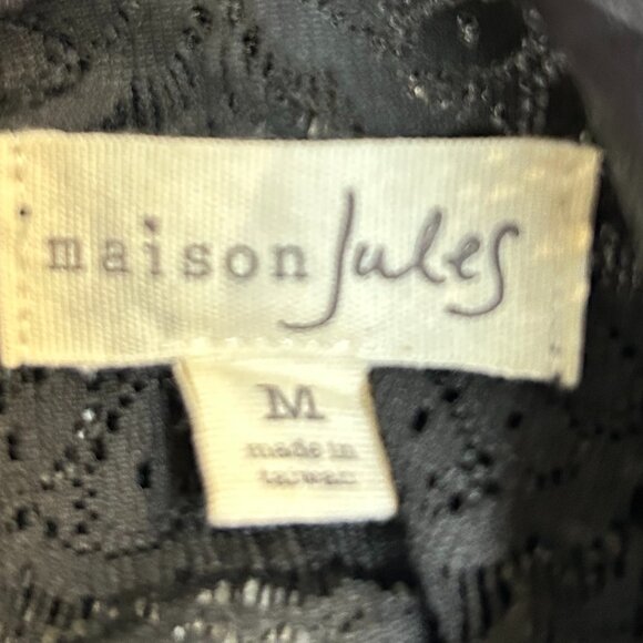 Maison Jules Womens Dress Size M Black Lace - Picture 4 of 8